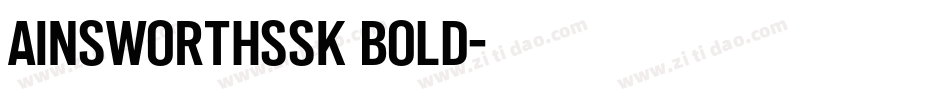 AinsworthSSK Bold字体转换